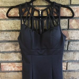 Black cage front/back mini dress🖤